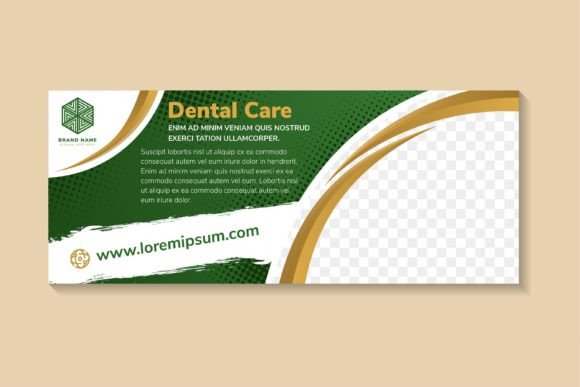 Dental Care Horizontal Flyer: Graphics for Websites