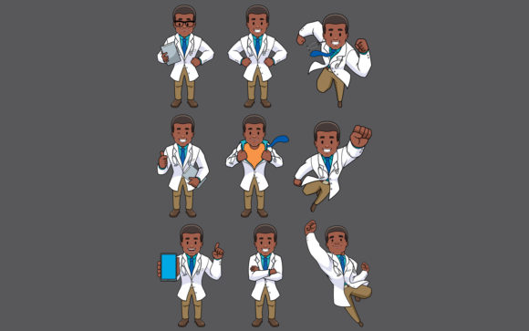 Doctor African Set: Graphics for Editorial and Web Design
