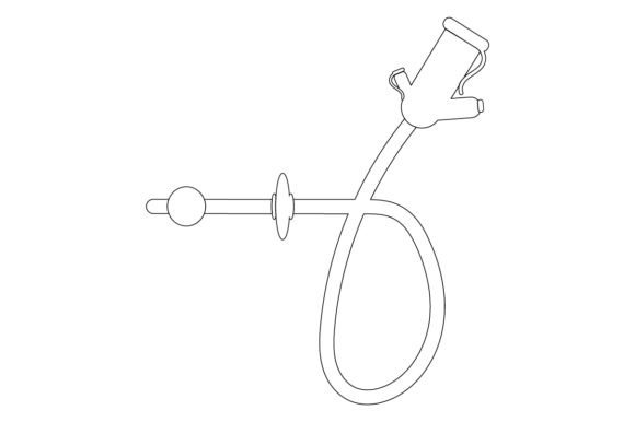 Gastrostomy Tube, Line Art Crafts Freebies