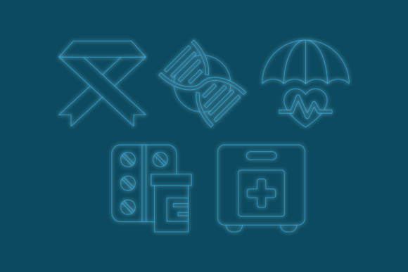 Medical Neon Graphics & Illustrations
