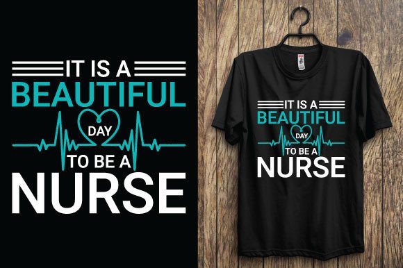 Nurse Typography Tshirt Design Graphics
