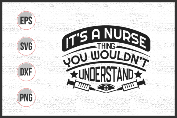 Nursing Typographic Slogan Design: Graphics for Print Templates