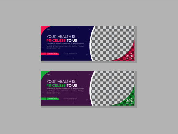 Social Media Design Template with 2 Set